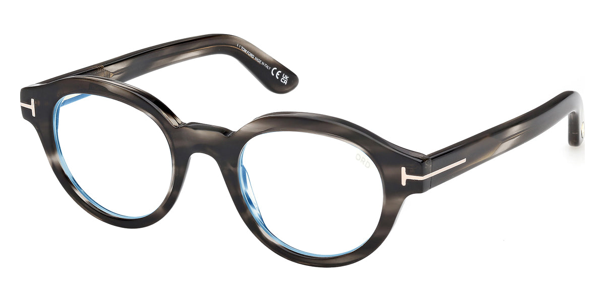 Tom Ford® FT6037-B FT6037-B 056 49 - Colored Havana / Blue Filter Eyeglasses