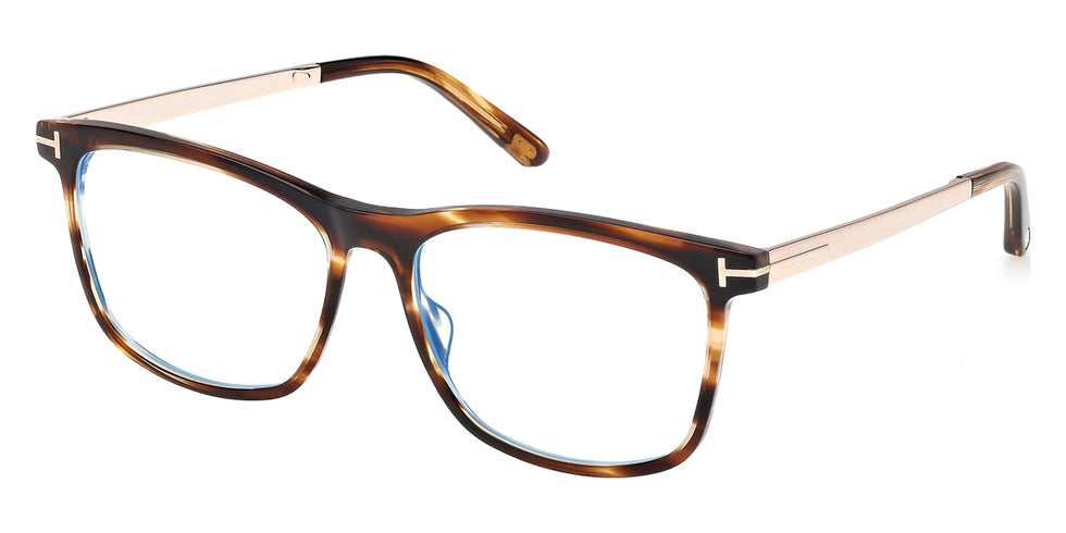 Tom Ford® FT6038-B FT6038-B 055 56 - Colored Havana / Blue Filter Eyeglasses