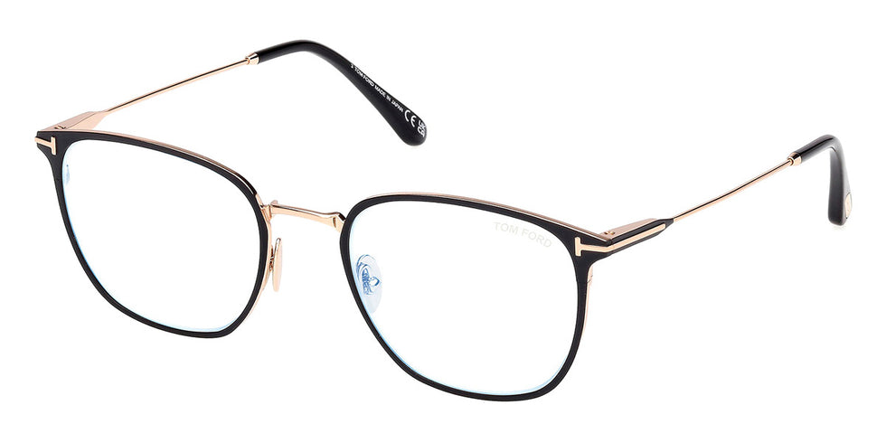 Tom Ford® FT6041-B FT6041-B 002 52 - Matte Black / Blue Filter Eyeglasses