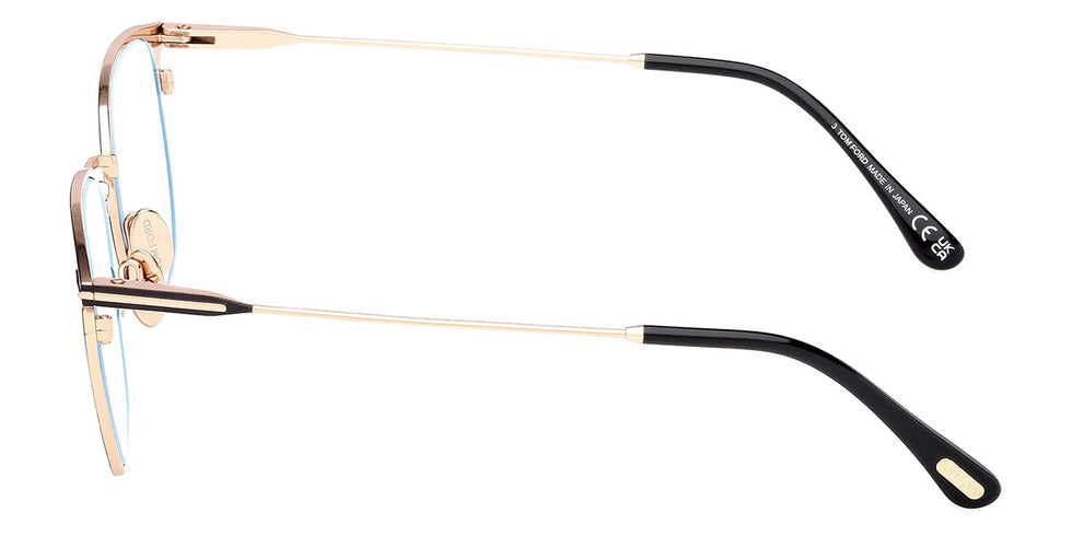 Tom Ford® FT6041-B FT6041-B 002 52 - Matte Black / Blue Filter Eyeglasses