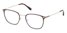 Tom Ford® FT6041-B FT6041-B 048 52 - Shiny Dark Brown / Blue Filter Eyeglasses