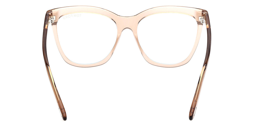 Tom Ford® FT6042-B FT6042-B 045 54 - Shiny Light Brown / Blue Filter Eyeglasses