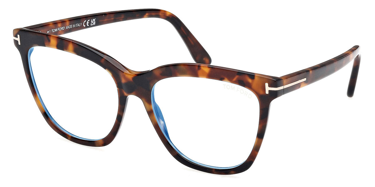 Tom Ford® FT6042-B FT6042-B 052 54 - Dark Havana / Blue Filter Eyeglasses