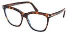 Tom Ford® FT6042-B FT6042-B 052 54 - Dark Havana / Blue Filter Eyeglasses