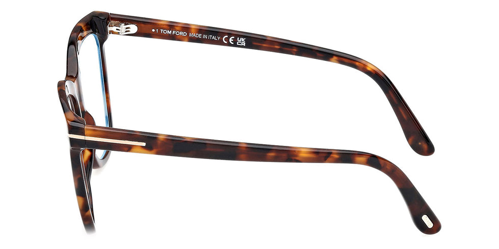 Tom Ford® FT6042-B FT6042-B 052 54 - Dark Havana / Blue Filter Eyeglasses