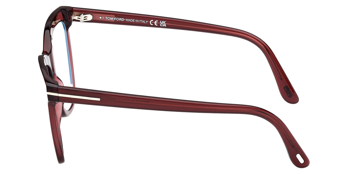 Tom Ford® FT6042-B FT6042-B 069 54 - Shiny Bordeaux / Blue Filter Eyeglasses