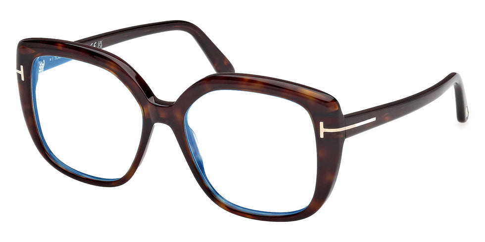 Tom Ford® FT6043-B FT6043-B 052 53 - Dark Havana / Blue Filter Eyeglasses