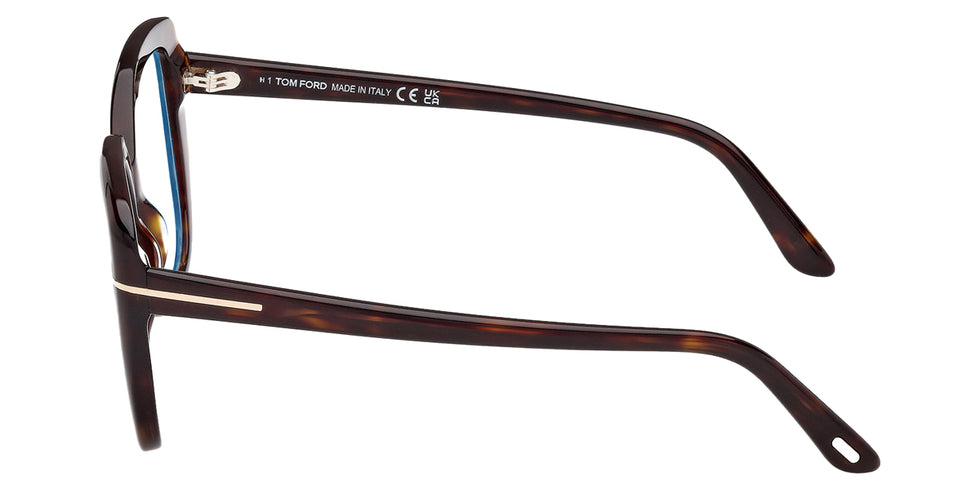 Tom Ford® FT6043-B FT6043-B 052 53 - Dark Havana / Blue Filter Eyeglasses