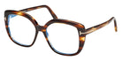 Tom Ford® FT6043-B FT6043-B 055 53 - Colored Havana / Blue Filter Eyeglasses