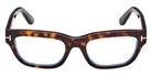 Tom Ford® FT6045-B FT6045-B 052 52 - Dark Havana / Blue Filter Eyeglasses