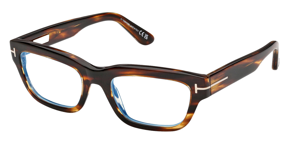 Tom Ford® FT6045-B FT6045-B 055 52 - Colored Havana / Blue Filter Eyeglasses