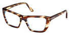 Tom Ford® FT6047-B FT6047-B 055 54 - Colored Havana / Blue Filter Eyeglasses