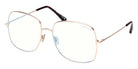 Tom Ford® FT6048-B FT6048-B 028 59 - Shiny Rose Gold / Blue Filter Eyeglasses
