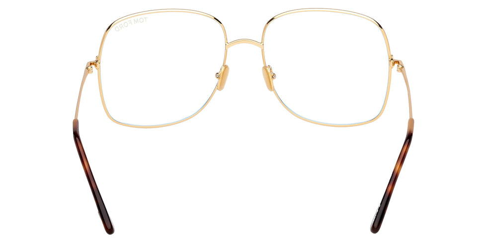 Tom Ford® FT6048-B FT6048-B 030 59 - Shiny Deep Gold / Blue Filter Eyeglasses