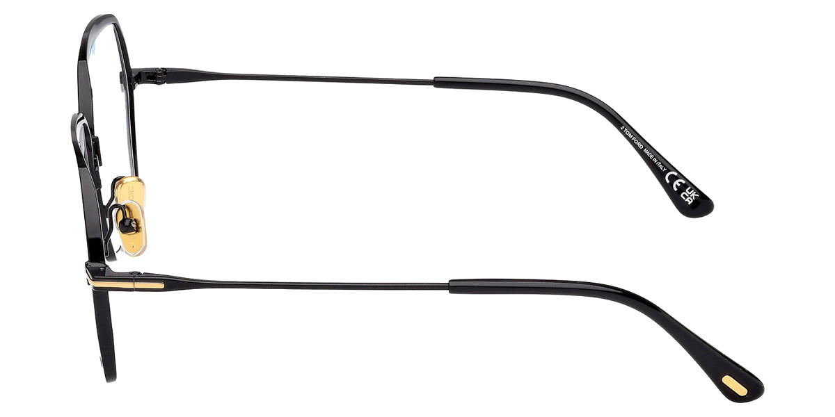 Tom Ford® FT6050-B FT6050-B 001 56 - Shiny Black / Blue Filter Eyeglasses