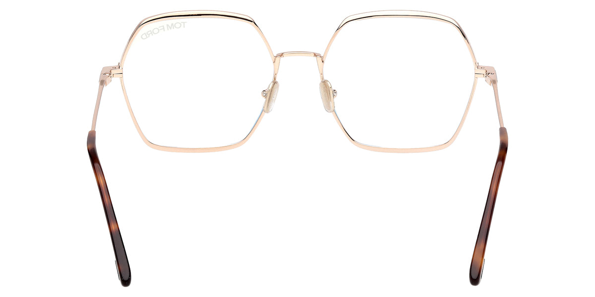 Tom Ford® FT6050-B FT6050-B 028 56 - Shiny Rose Gold / Blue Filter Eyeglasses