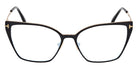 Tom Ford® FT6051-B FT6051-B 001 56 - Shiny Black / Blue Filter Eyeglasses