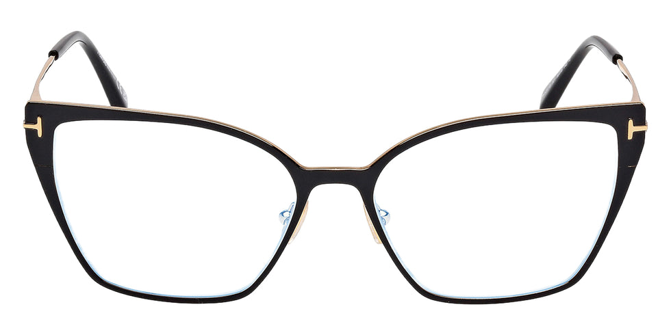 Tom Ford® FT6051-B FT6051-B 001 56 - Shiny Black / Blue Filter Eyeglasses