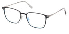 Tom Ford® FT6055-D-B FT6055-D-B 002 56 - Matte Black / Blue Filter Eyeglasses