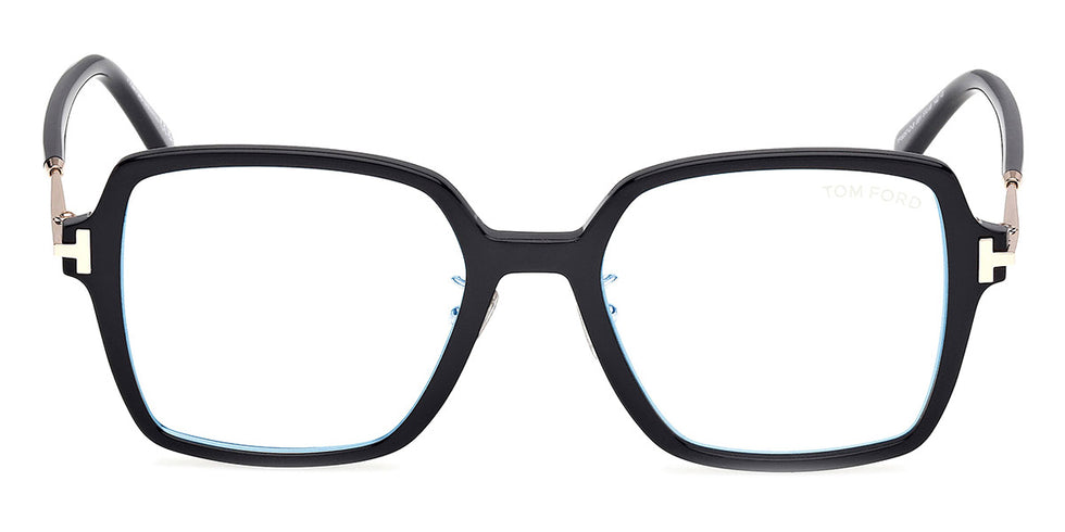 Tom Ford® FT6057-D-B FT6057-D-B 001 51 - Shiny Black / Blue Filter Eyeglasses