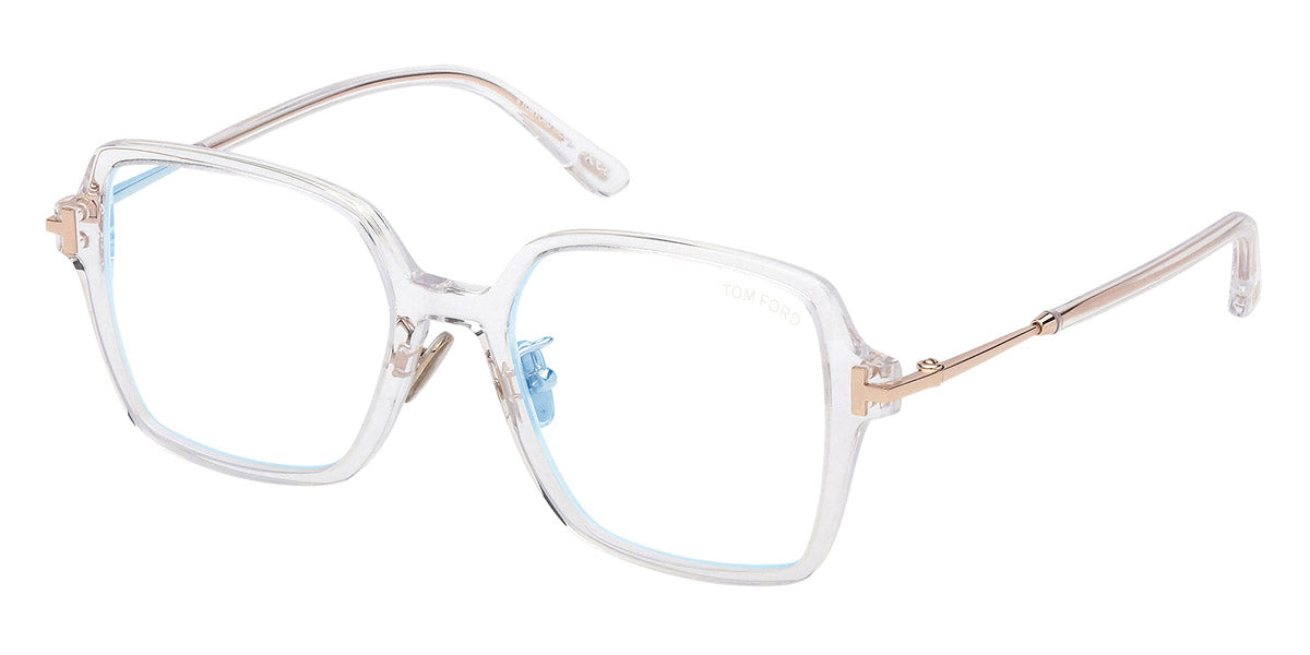 Tom Ford® FT6057-D-B FT6057-D-B 026 51 - Crystal / Blue Filter Eyeglasses