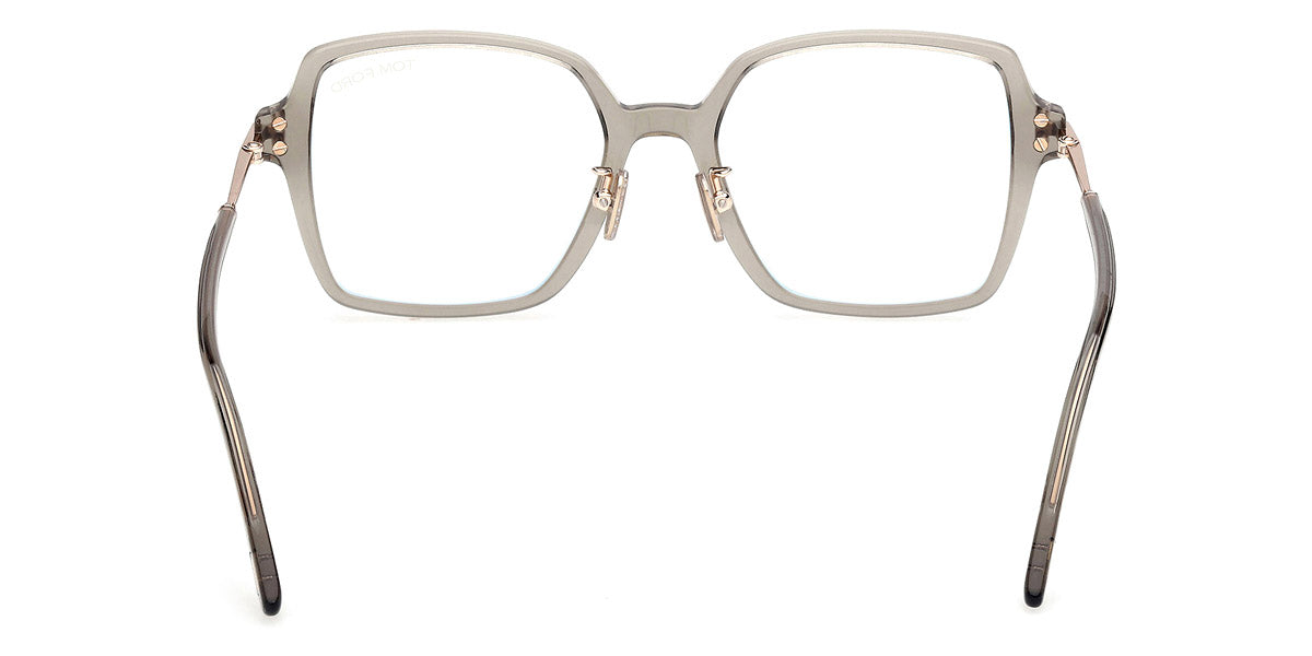 Tom Ford® FT6057-D-B FT6057-D-B 096 51 - Shiny Dark Green / Blue Filter Eyeglasses