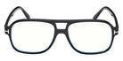 Tom Ford® FT6058-B FT6058-B 001 58 - Shiny Black / Blue Filter Eyeglasses