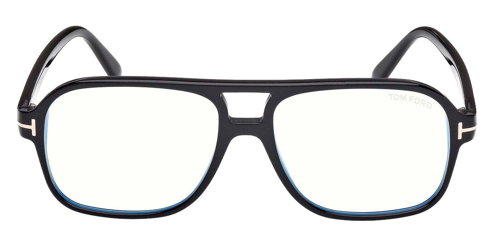 Tom Ford® FT6058-B FT6058-B 001 58 - Shiny Black / Blue Filter Eyeglasses