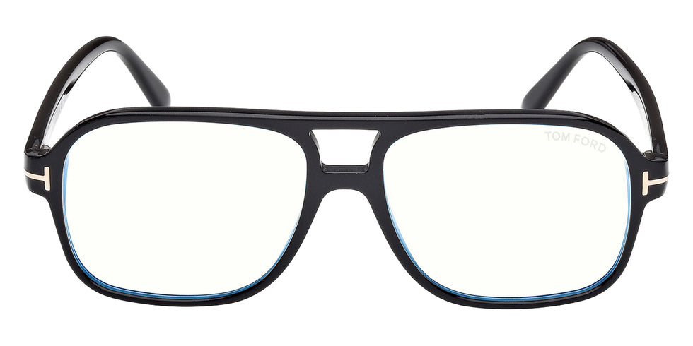 Tom Ford® FT6058-B FT6058-B 001 58 - Shiny Black / Blue Filter Eyeglasses