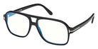 Tom Ford® FT6058-B FT6058-B 001 58 - Shiny Black / Blue Filter Eyeglasses
