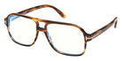 Tom Ford® FT6058-B FT6058-B 055 58 - Colored Havana / Blue Filter Eyeglasses