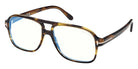 Tom Ford® FT6058-B FT6058-B 056 58 - Colored Havana / Blue Filter Eyeglasses