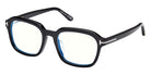 Tom Ford® FT6060-F-B Eyeglasses FT6060-F-B 001 54 - 001 - Shiny Black/Shiny Black