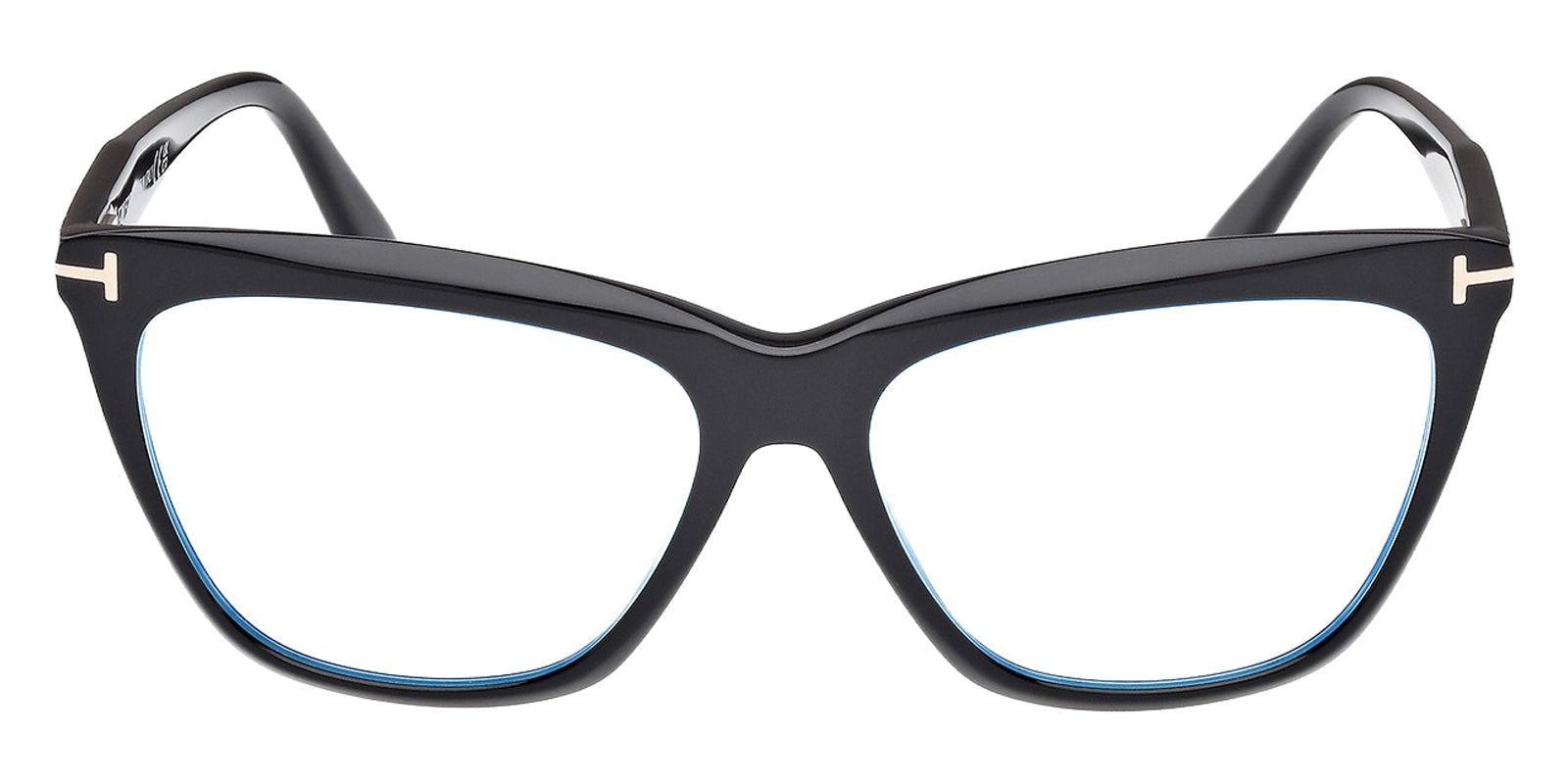 Tom Ford® FT6064-B FT6064-B 001 56 - Shiny Black / Blue Filter Eyeglasses