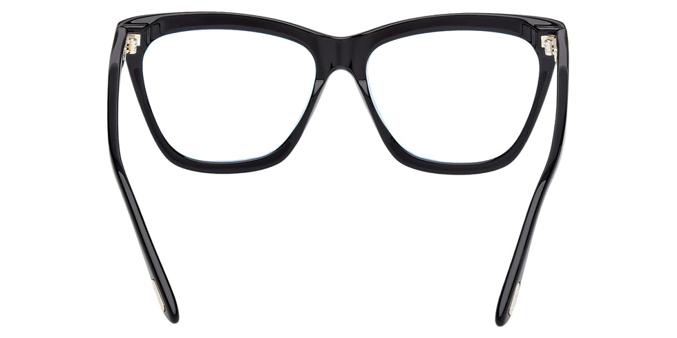 Tom Ford® FT6064-B FT6064-B 001 56 - Shiny Black / Blue Filter Eyeglasses
