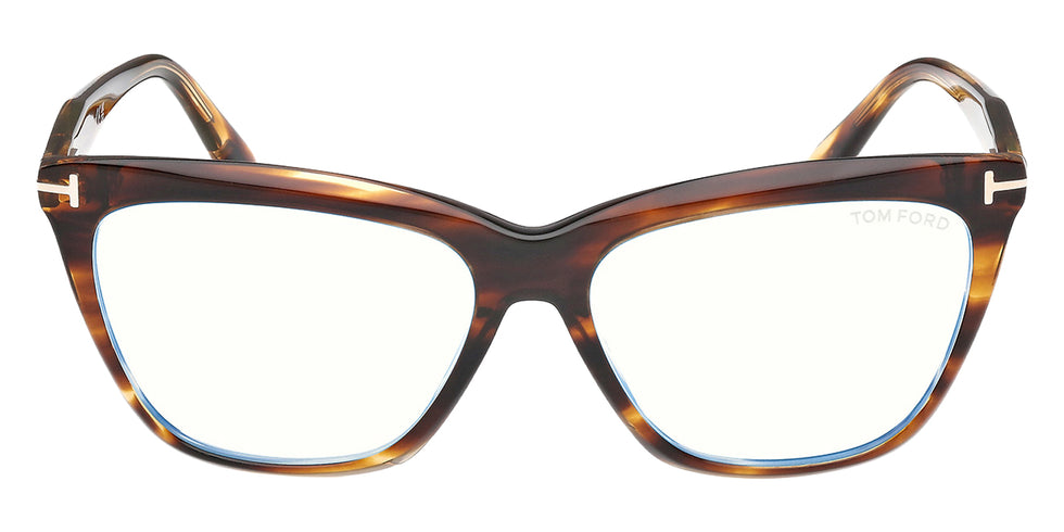 Tom Ford® FT6064-B FT6064-B 055 56 - Colored Havana / Blue Filter Eyeglasses