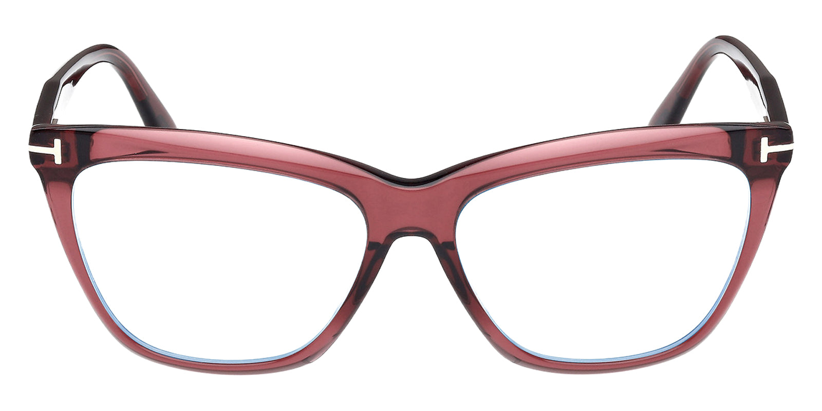 Tom Ford® FT6064-B FT6064-B 071 56 - Shiny Bordeaux / Blue Filter Eyeglasses
