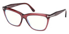 Tom Ford® FT6064-B FT6064-B 071 56 - Shiny Bordeaux / Blue Filter Eyeglasses