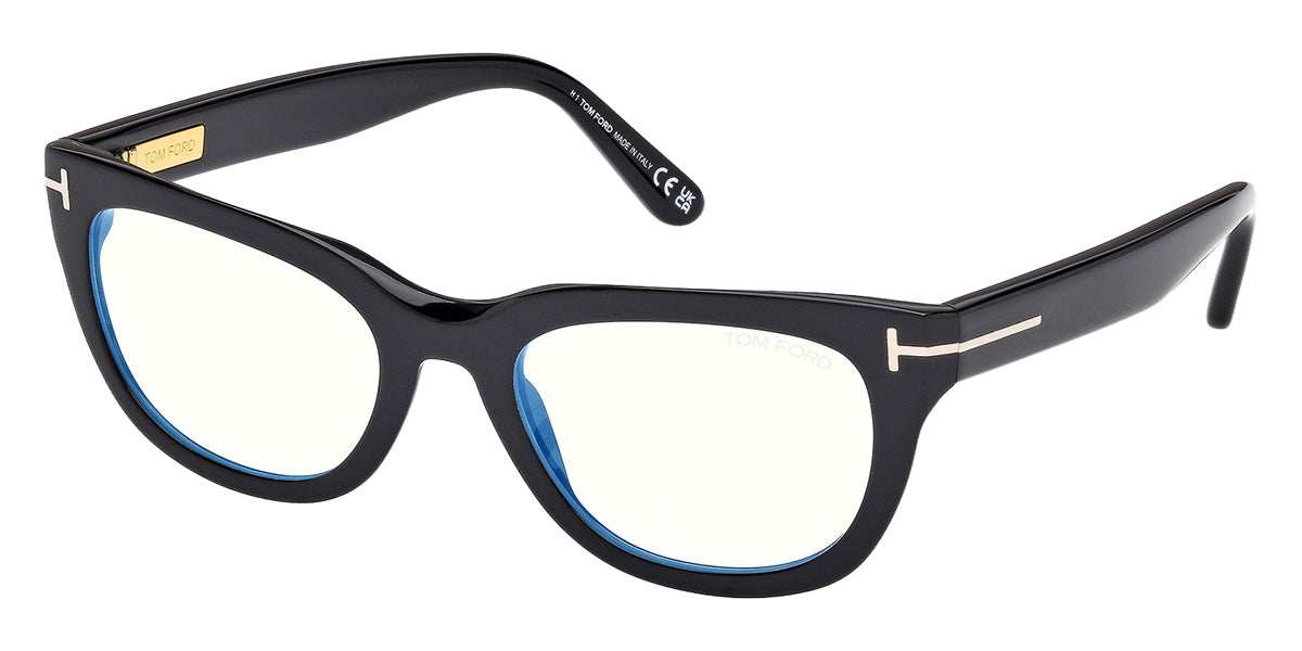 Tom Ford® FT6066-B Eyeglasses FT6066-B 001 53 - 001 - Shiny Black/Shiny Black