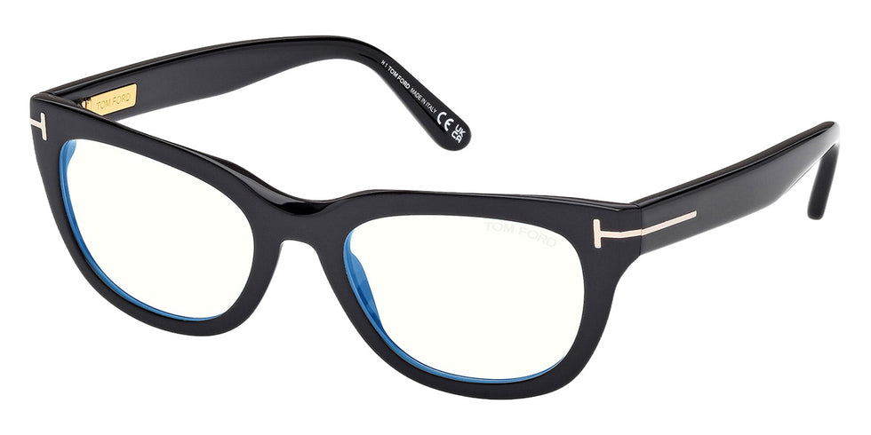 Tom Ford® FT6066-B Eyeglasses FT6066-B 001 53 - 001 - Shiny Black/Shiny Black