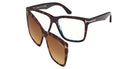 Tom Ford® FT6069-B Eyeglasses FT6069-B 052 54 - 052 - Dark Havana/Dark Havana