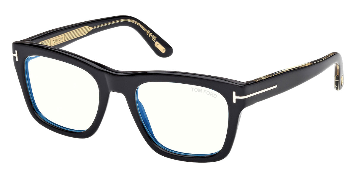 Tom Ford® FT6076-B Eyeglasses FT6076-B 001 52 - 001 - Shiny Black/Shiny Black