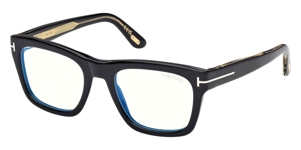 Tom Ford® FT6076-B Eyeglasses FT6076-B 001 52 - 001 - Shiny Black/Shiny Black