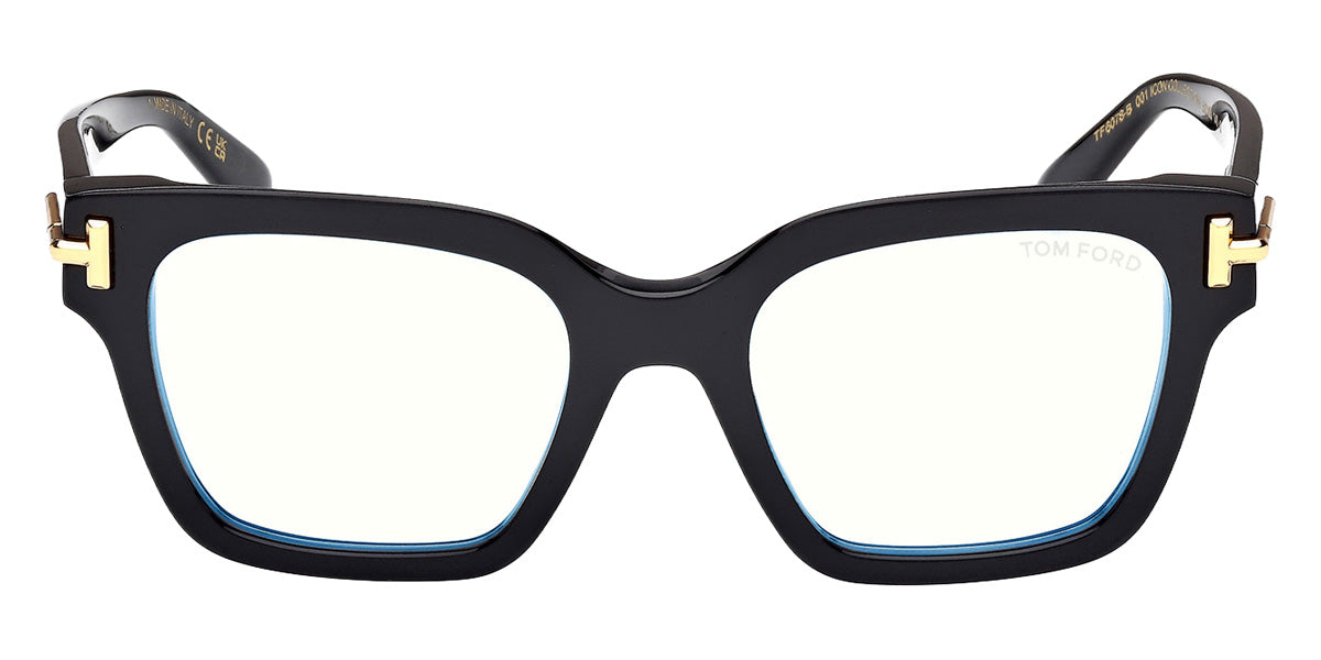 Tom Ford® FT6078-B Eyeglasses FT6078-B 001 52 - 001 - Shiny Black/Shiny Black