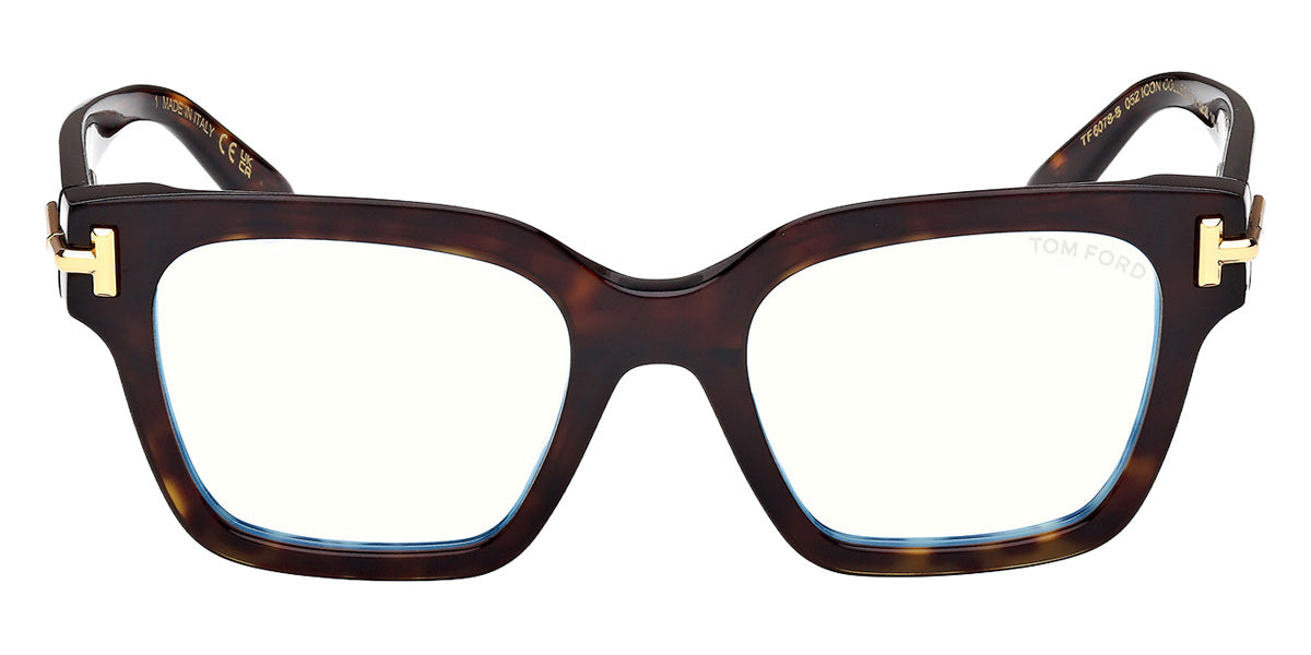 Tom Ford® FT6078-B Eyeglasses FT6078-B 052 52 - 052 - Dark Havana/Dark Havana