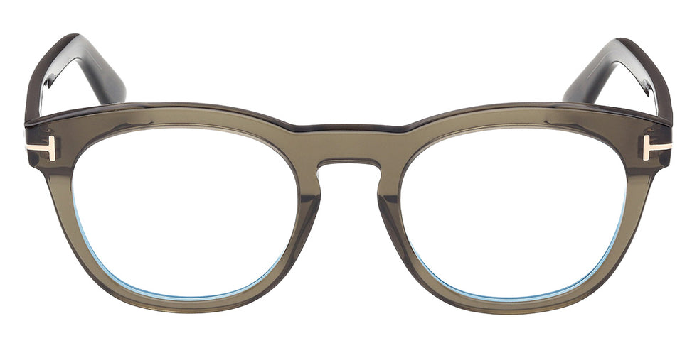 Tom Ford® FT6081-B Eyeglasses FT6081-B 098 51 - 098 - Shiny Dark Green/Shiny Dark Green