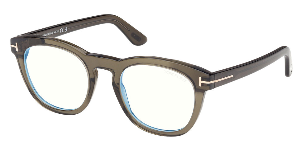 Tom Ford® FT6081-B Eyeglasses FT6081-B 098 51 - 098 - Shiny Dark Green/Shiny Dark Green