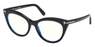 Tom Ford® FT6091-B Eyeglasses FT6091-B 001 53 - 001 - Shiny Black/Shiny Black