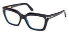 Tom Ford® FT6093-B Eyeglasses FT6093-B 001 53 - 001 - Shiny Black/Shiny Black