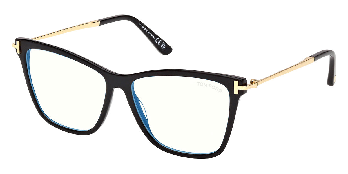 Tom Ford® FT6097-B Eyeglasses FT6097-B 001 53 - 001 - Shiny Black/Shiny Black